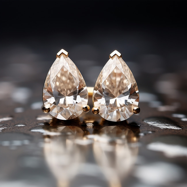Are there color differences in lab grown diamond earrings