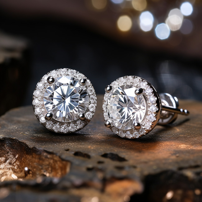 What's the difference between lab grown and simulated diamond earrings